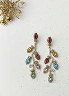 Rhinestone Holiday Light Earrings