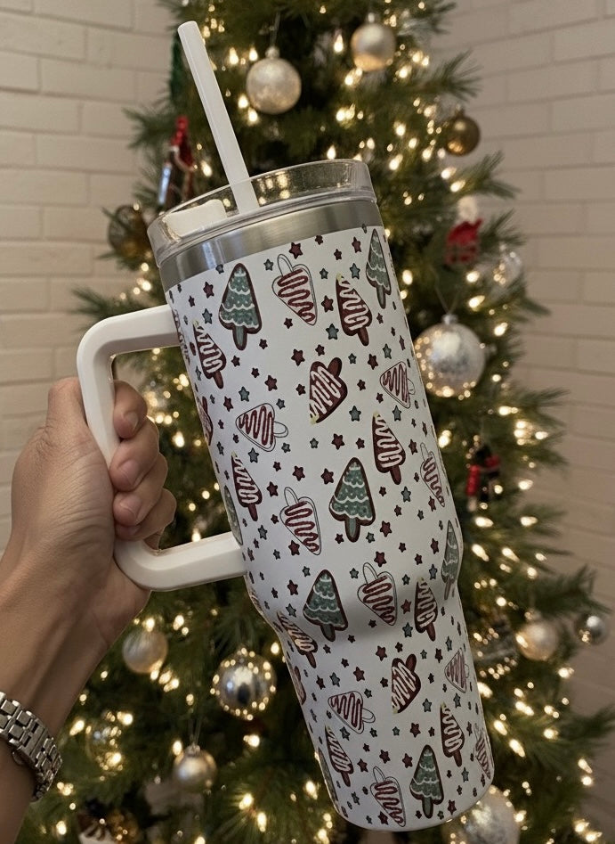Christmas Tree Cake Tumbler