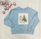 Nutcracker Corduroy Patch light blue Sweatshirt
