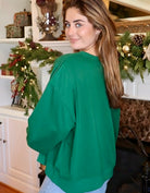 MERRY Patchwork Ornament sweatshirt Top