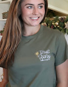 Green True Story Nativity Tee