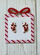 Pink & Red Candy Cane Earrings