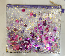 Load image into Gallery viewer, purple clear bags filled with confetti
