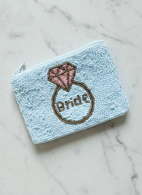 White Diamond Ring/Bride Coin Purse