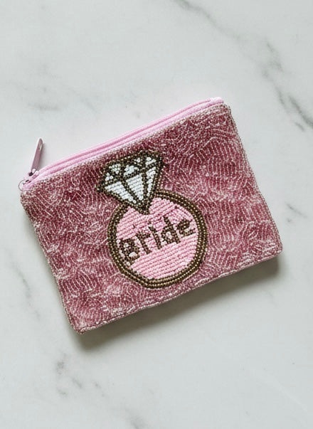 Pink Diamond Ring/Bride Coin Purse