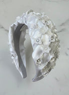 White Beaded Sequin Headband