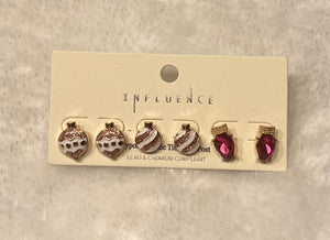 Pink & Gold Christmas Ornament/Light Stud Pack