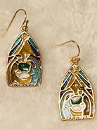 Nativity Enamel Earrings