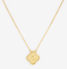  Clover initial pendant necklace