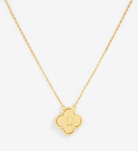 Clover initial pendant necklace