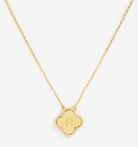 Clover initial pendant necklace