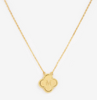 Clover initial pendant necklace