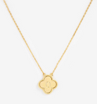 Clover initial pendant necklace