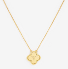 Clover initial pendant necklace