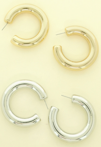 Chunky Hoop Earrings