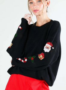 Christmas Sweater/Sequin Arm Designs