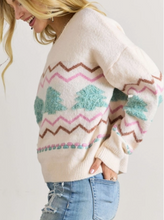 Load image into Gallery viewer, Ivory Fluffy Tree Sweater
