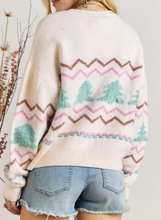 Load image into Gallery viewer, Ivory Fluffy Tree Sweater
