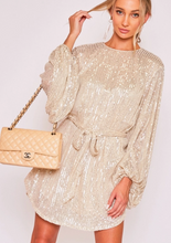 Load image into Gallery viewer, Gold Sequin Dress
