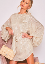 Load image into Gallery viewer, Gold Sequin Dress
