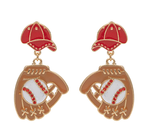 Baseball Glove/Hat Earrings