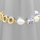 Chinoiserie & Pearl Bracelet