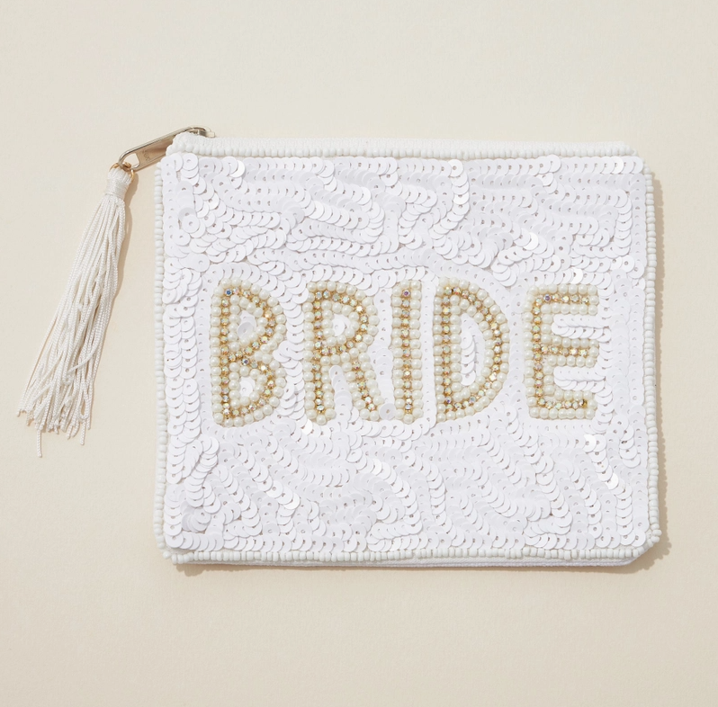 BRIDE Sequin Purse with tassel