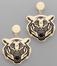 Load image into Gallery viewer, Tiger Face Earrings
