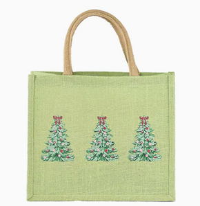 Burlap Holiday Totes