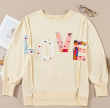 Load image into Gallery viewer, LOVE patchwork sweatshirt
