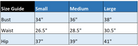 size chart for Ivory Cap Sleeve Sweater/Orange Football