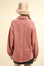 Load image into Gallery viewer, Mixed Media Mauve Shacket
