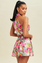 Load image into Gallery viewer, floral set. halter top &amp; shorts
