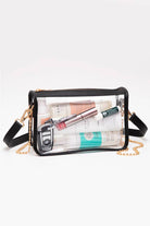 Black Clear Stadium Crossbody Bag