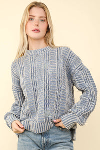 Denim Blue Cozy Knit Top