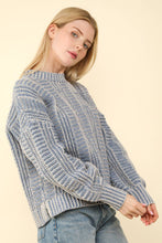 Load image into Gallery viewer, Denim Blue Cozy Knit Top
