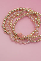 Colorful Cross Beaded Stretch Bracelets