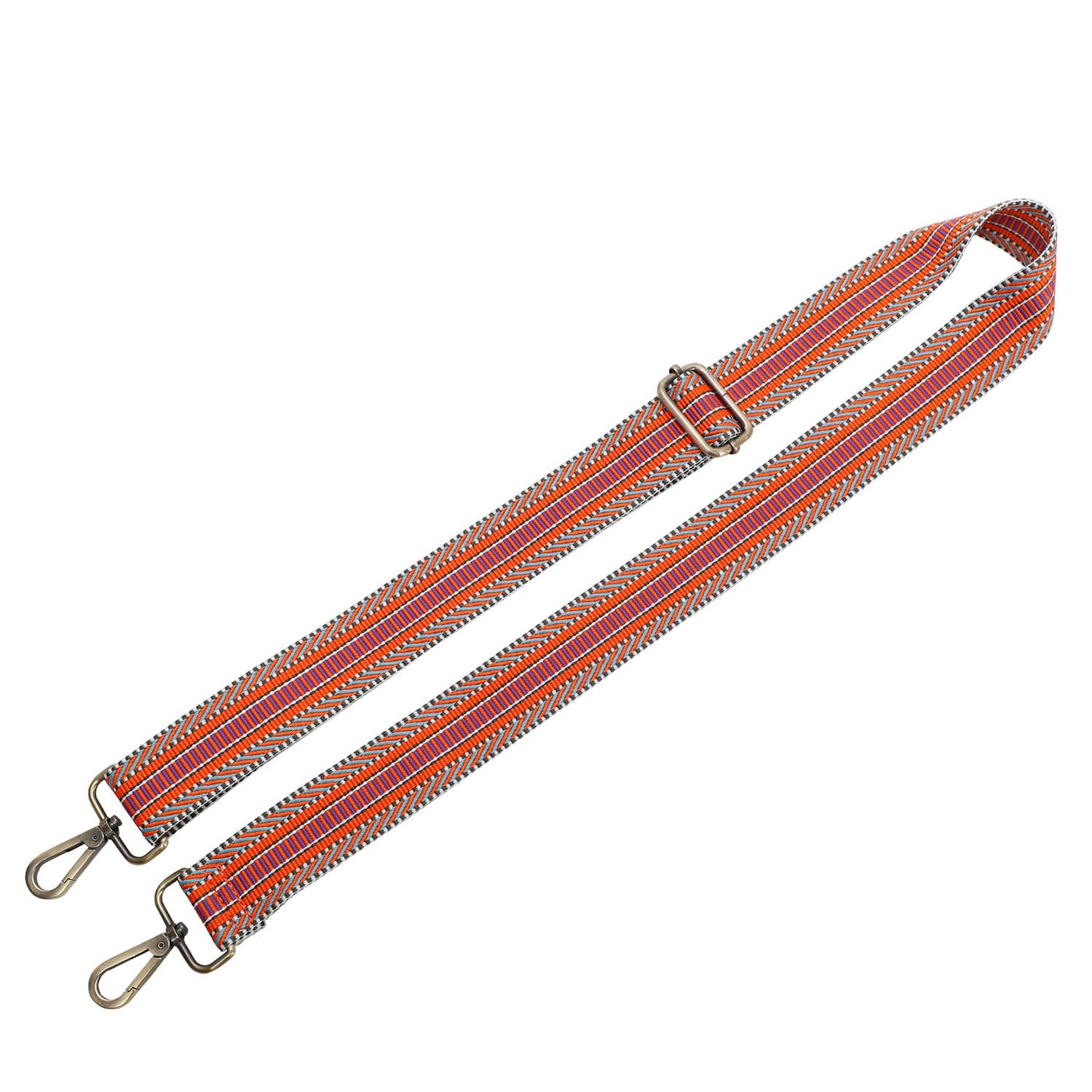 Orange & Purple Purse Guitar Strap