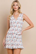 Load image into Gallery viewer, eyelet floral dress ruffled hem with pockets
