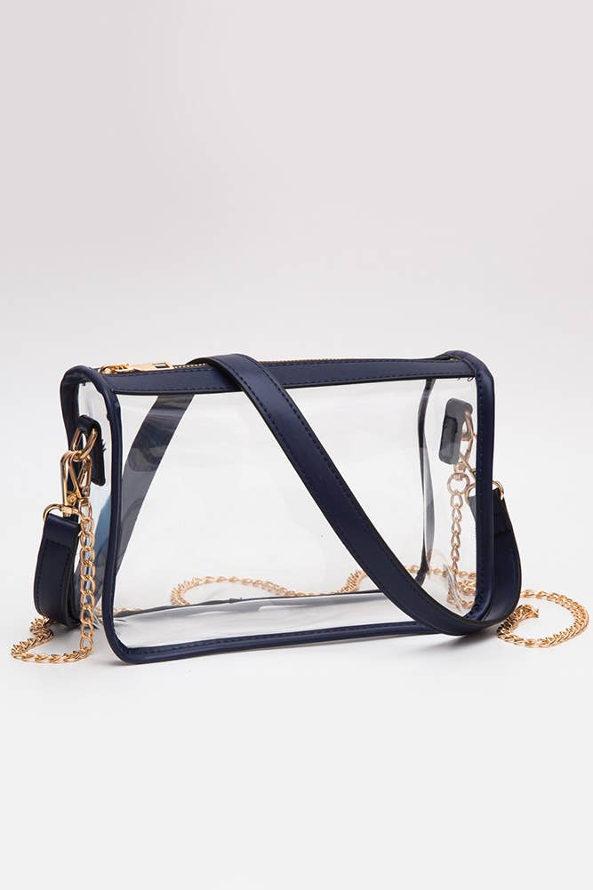 Black Clear Stadium Crossbody Bag