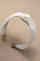 Cream Pearl Knot Headband