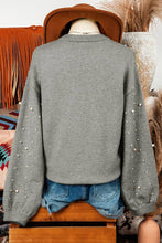 Load image into Gallery viewer, Pearled Drop Shoulder Sweater
