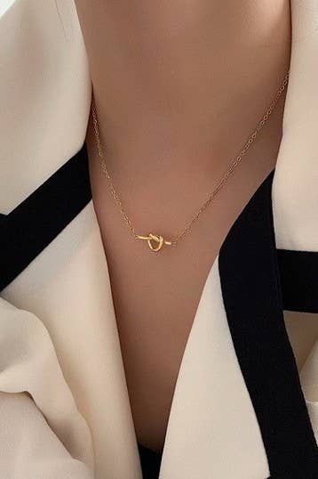 18K Dipped Knot Necklace