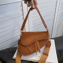 Load image into Gallery viewer, Suede Saddle Purse
