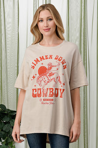 "Simmer Down Cowboy" Tee