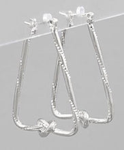 Load image into Gallery viewer, Trapezoid Knot Earrings
