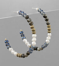 Load image into Gallery viewer, Mixed Beaded Hoops
