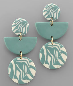 Clay Disc/Round Earrings