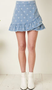 "Oh Say Can You See" Denim Skirt