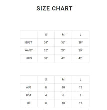 Load image into Gallery viewer, Size chart for Lined cream tweed short and short sleeve jacket set
